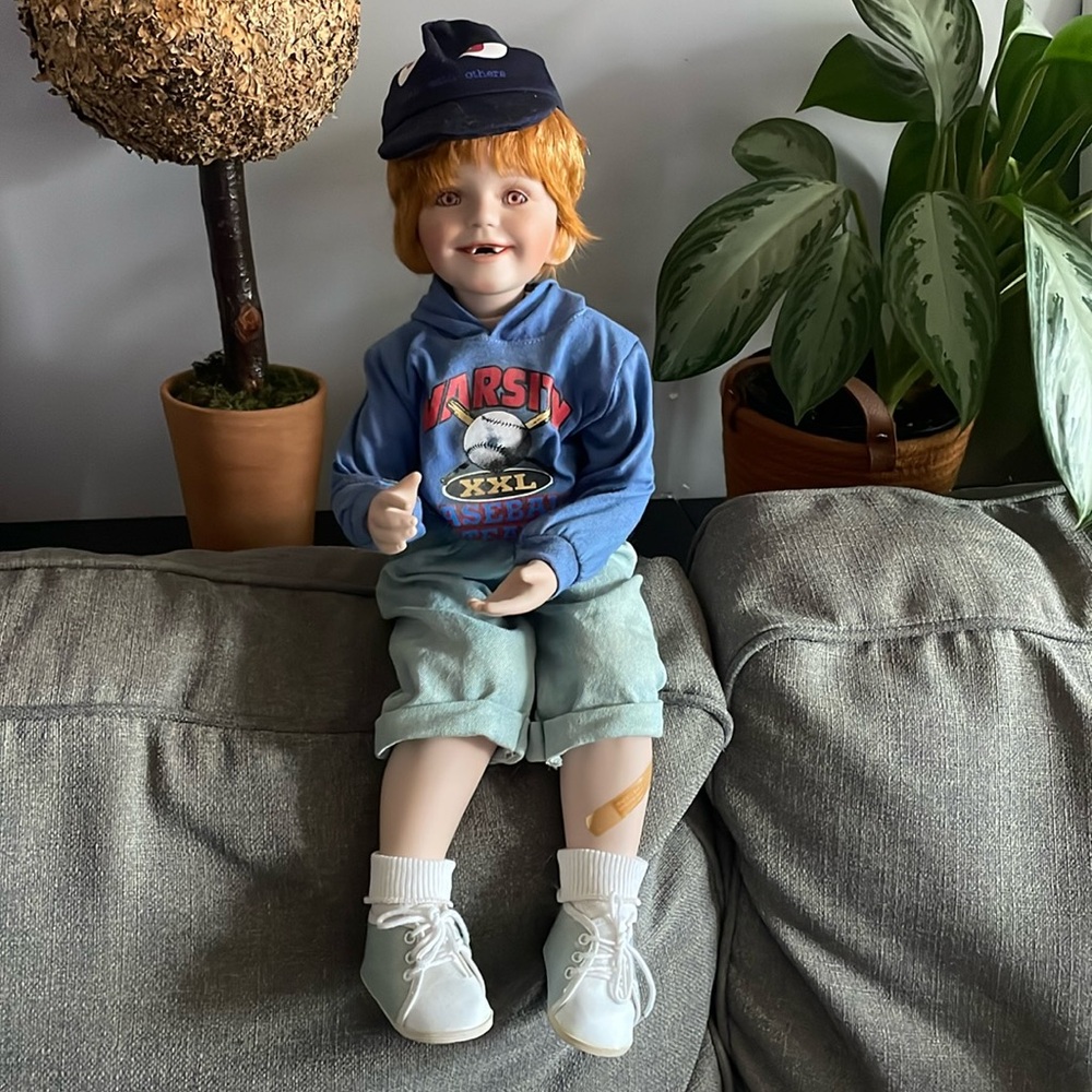 Donna Rubert Time Out Henry Doll with Hat and Shoes